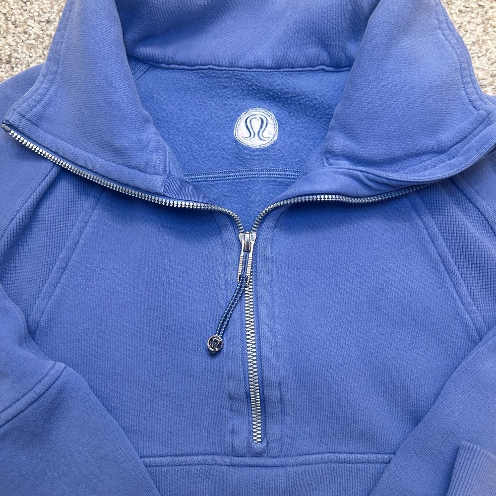 lululemon athletica Blue Crew Neck Sweater